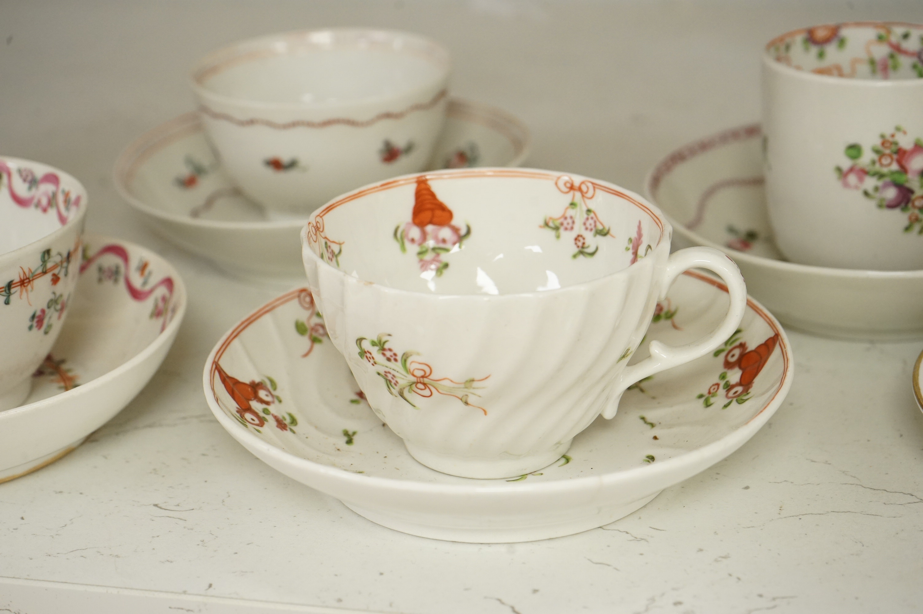 A collection of 18th century and later English teaware (18)